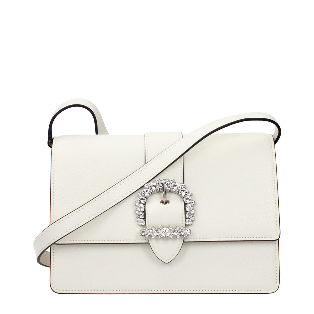 White Leather Crossbody Bag