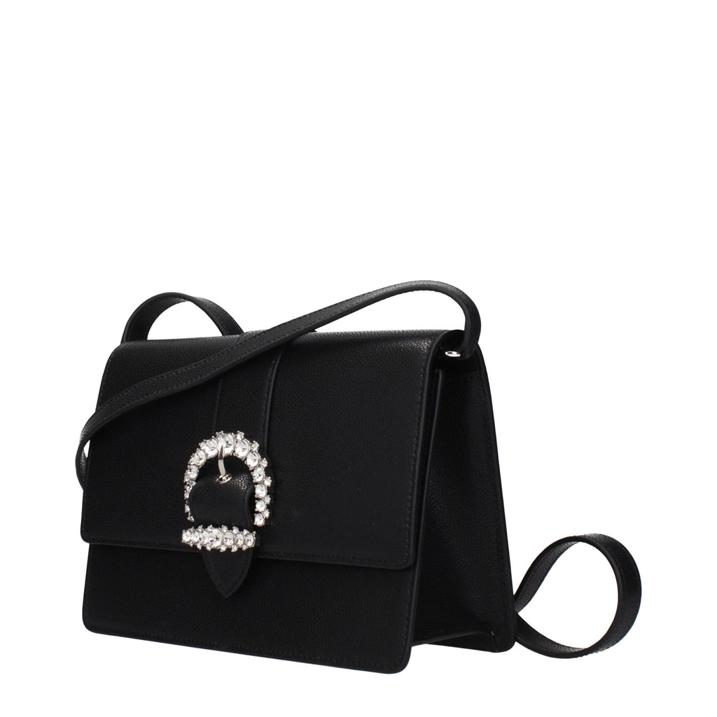 Black Leather Crossbody Bag