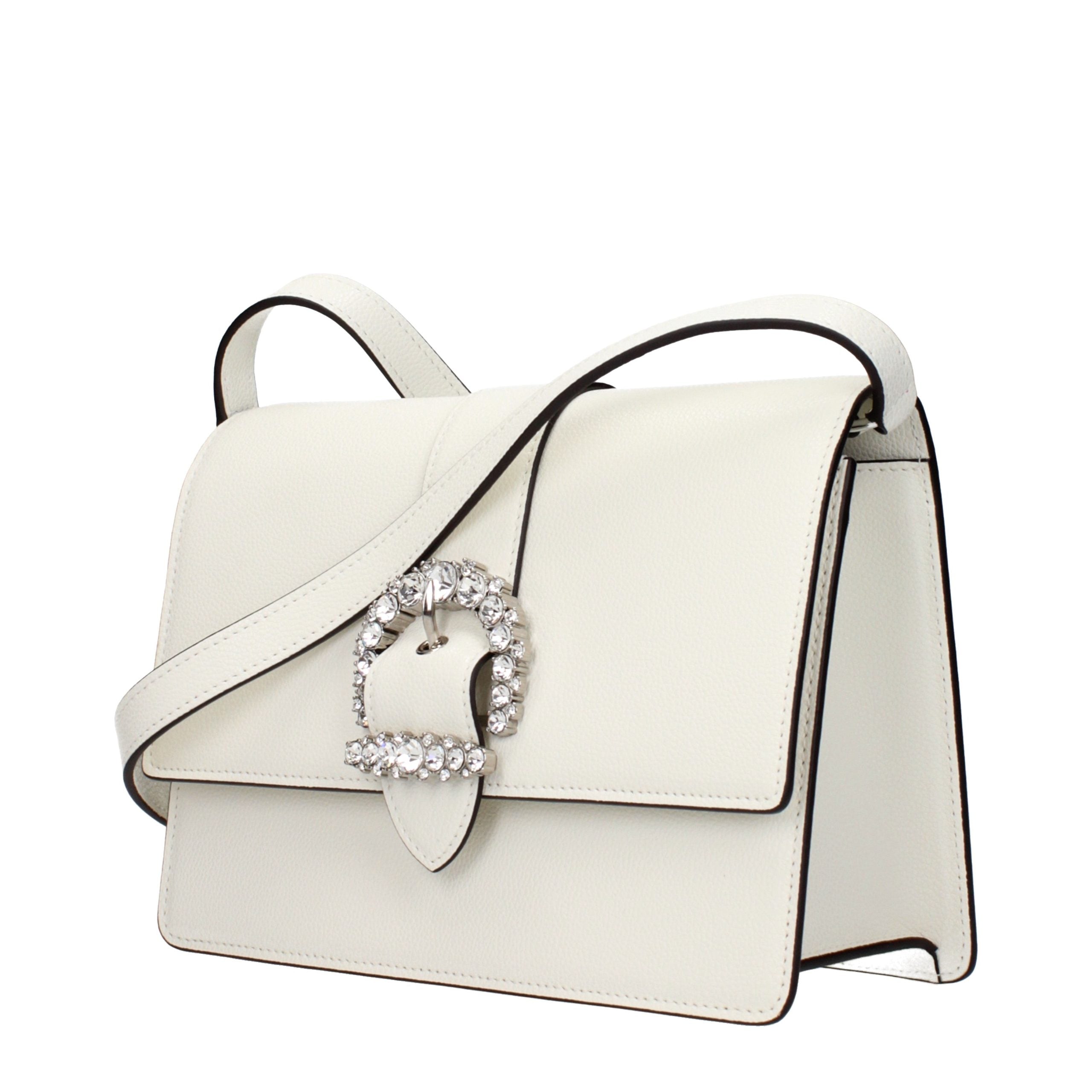 White Leather Crossbody Bag