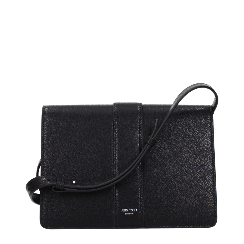 Black Leather Crossbody Bag