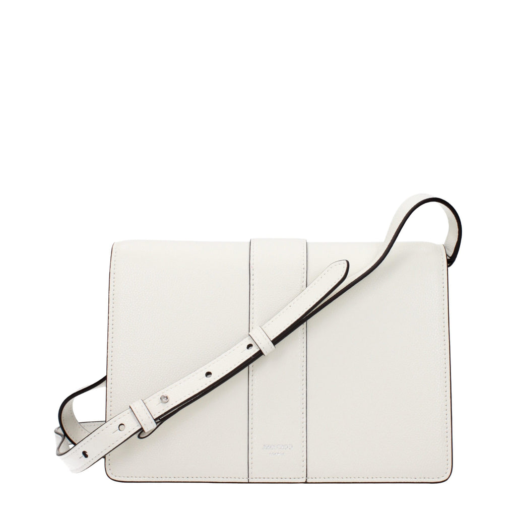 White Leather Crossbody Bag