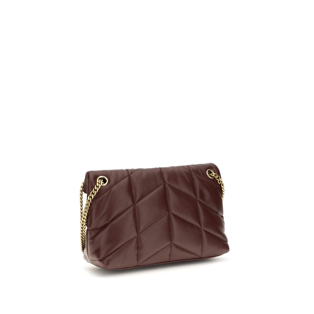 Bordeaux Lamb Leather Shoulder Bag
