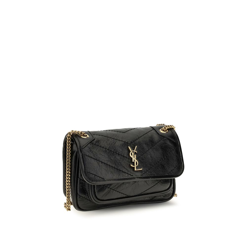 Black Calf Leather Bos Taurus Shoulder Bag