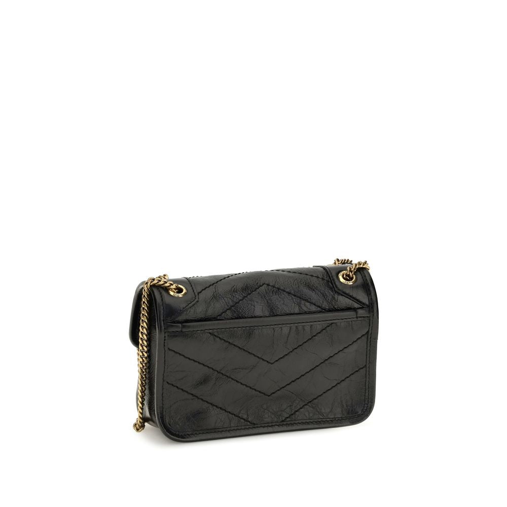 Black Calf Leather Bos Taurus Shoulder Bag