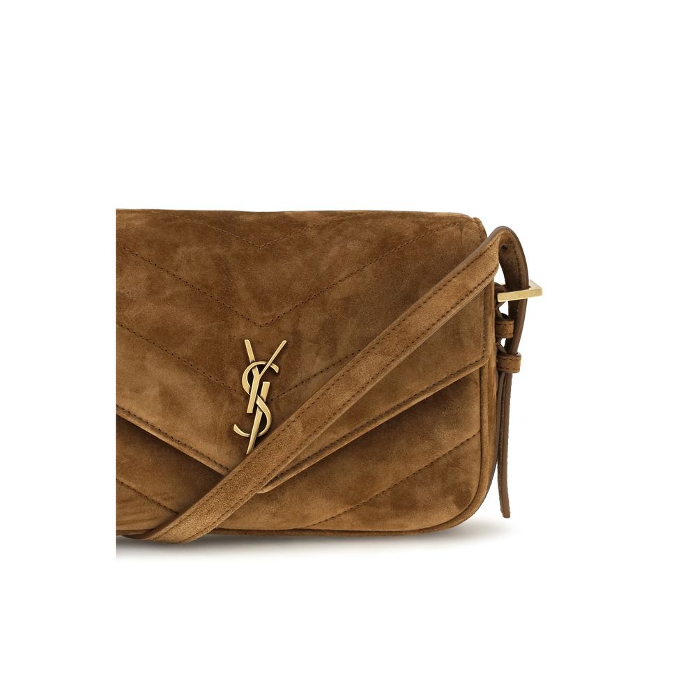 Brown Suede Leather Shoulder Bag