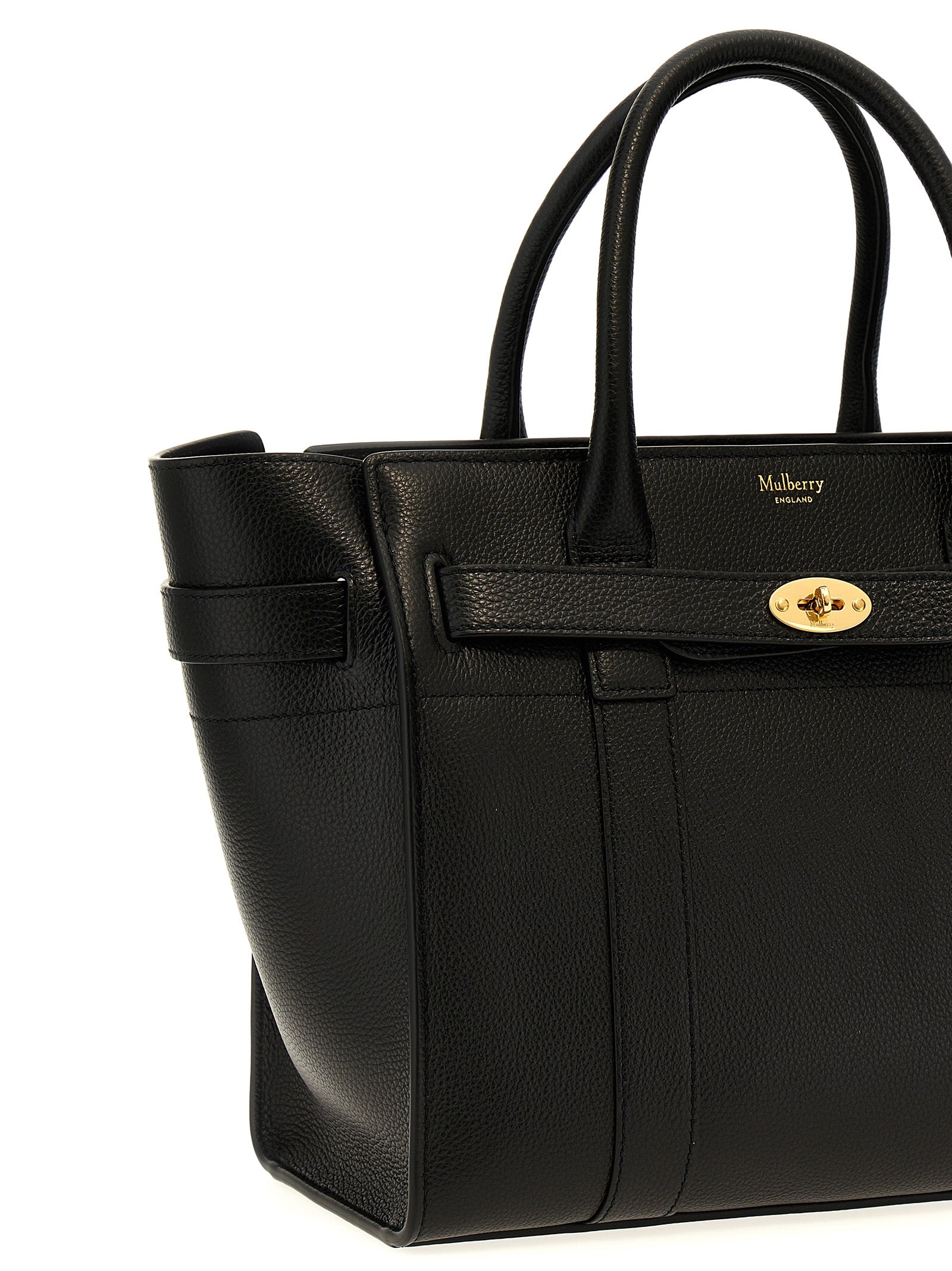 Black Calfskin Tote Bag