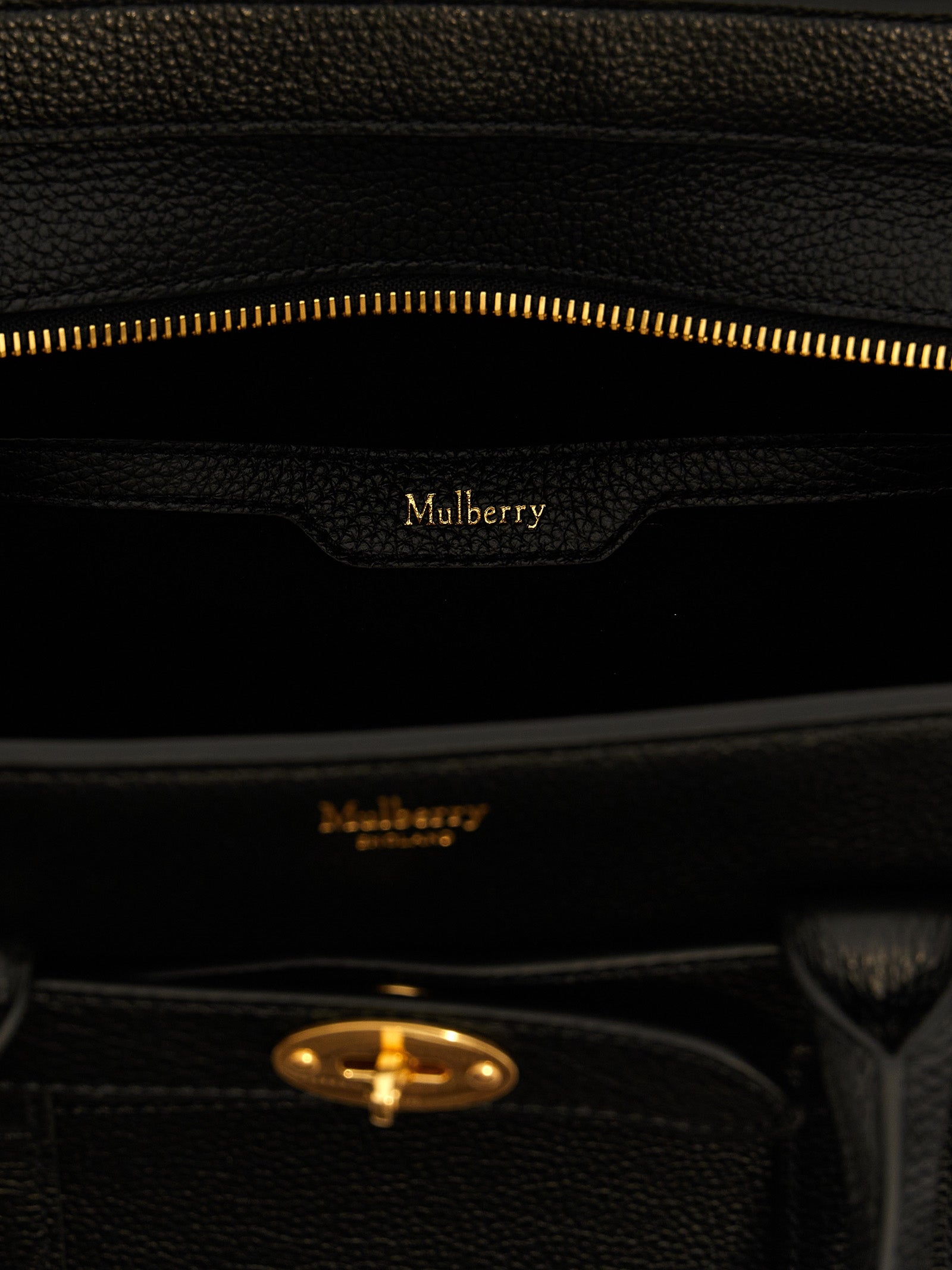 Black Calfskin Tote Bag