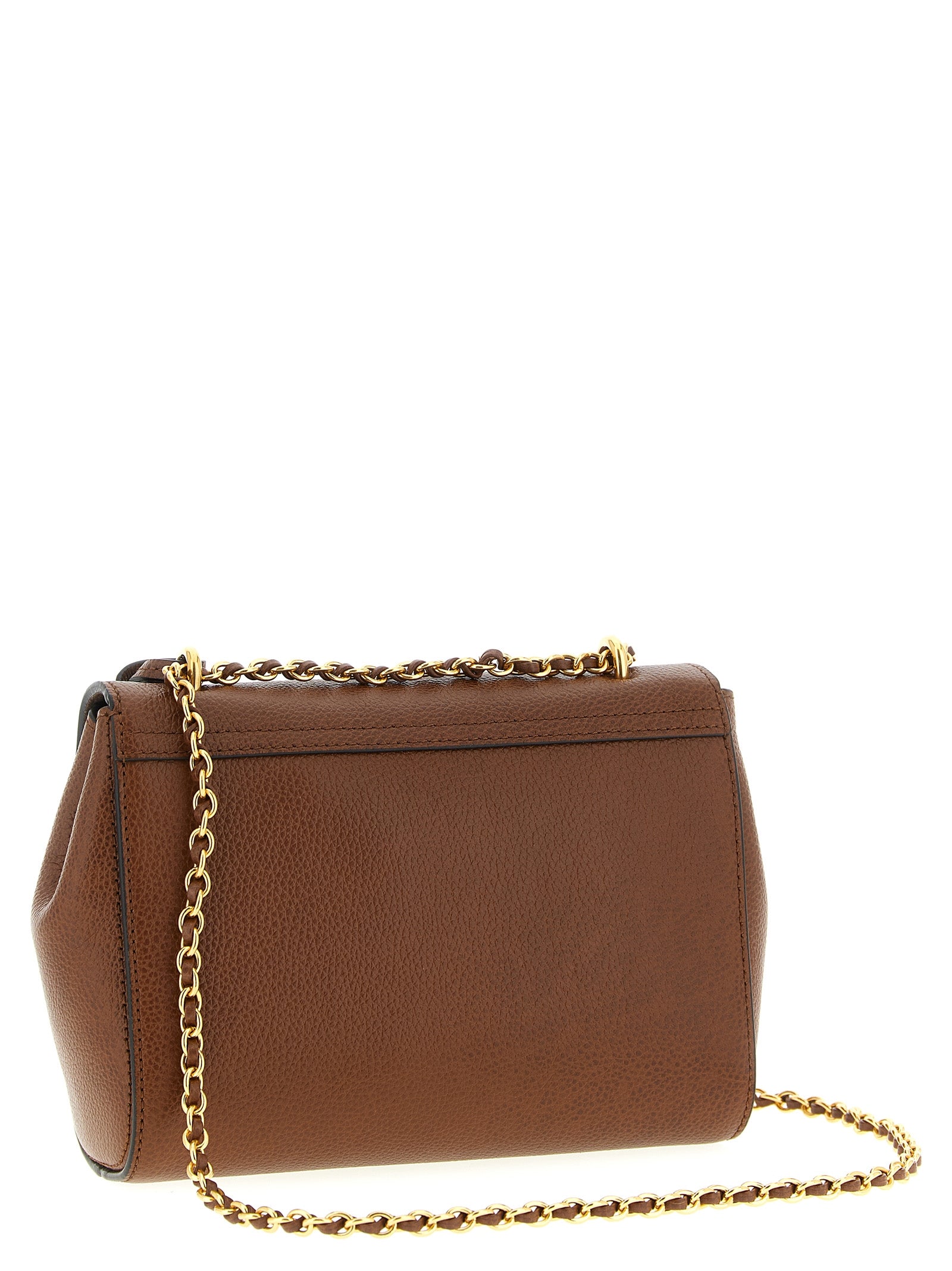Brown Bovine Leather Shoulder Bag