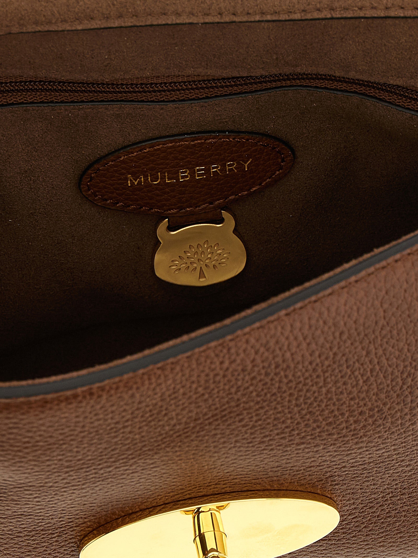 Brown Bovine Leather Shoulder Bag