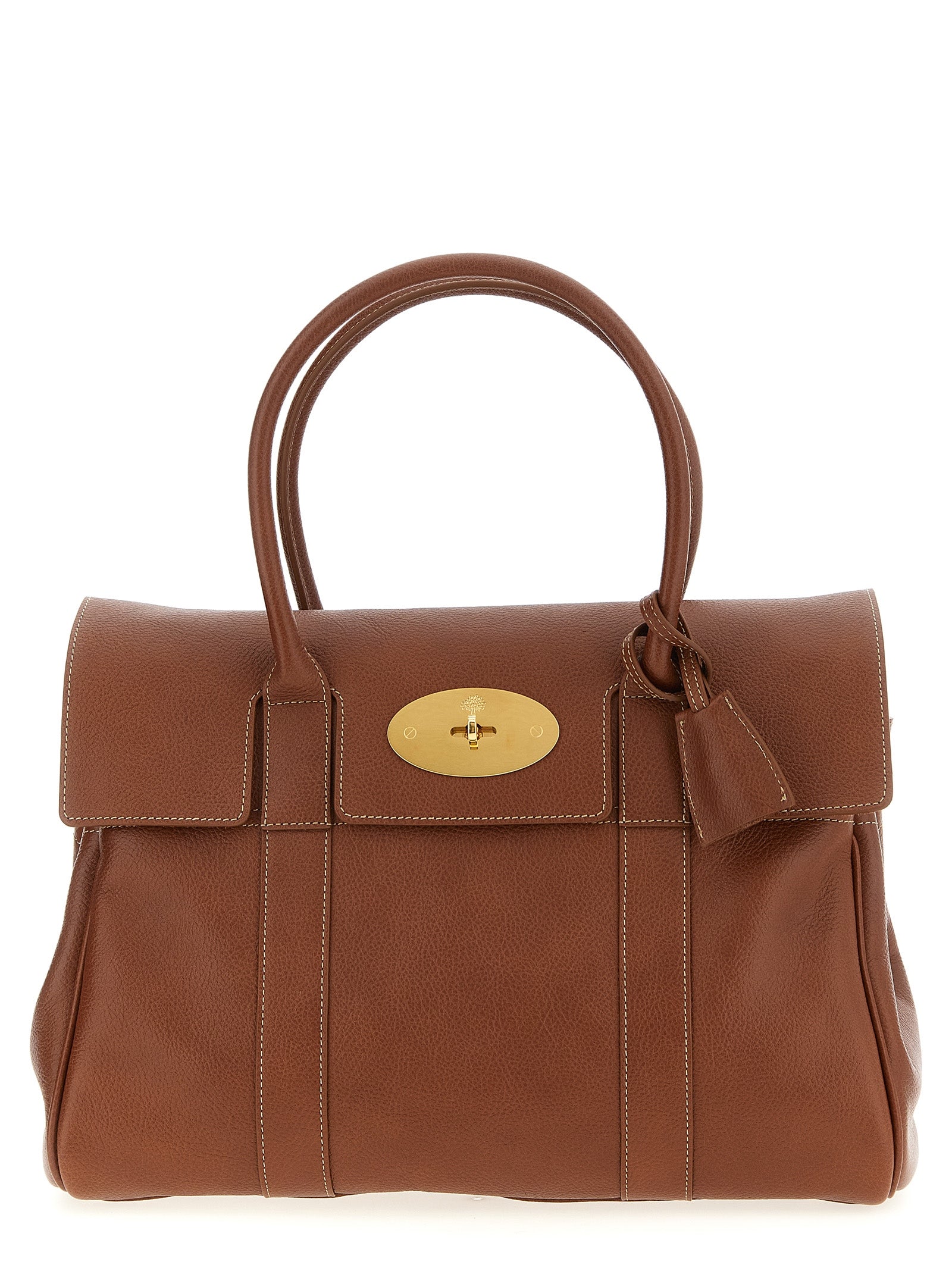 Brown Calfskin Shoulder Bag