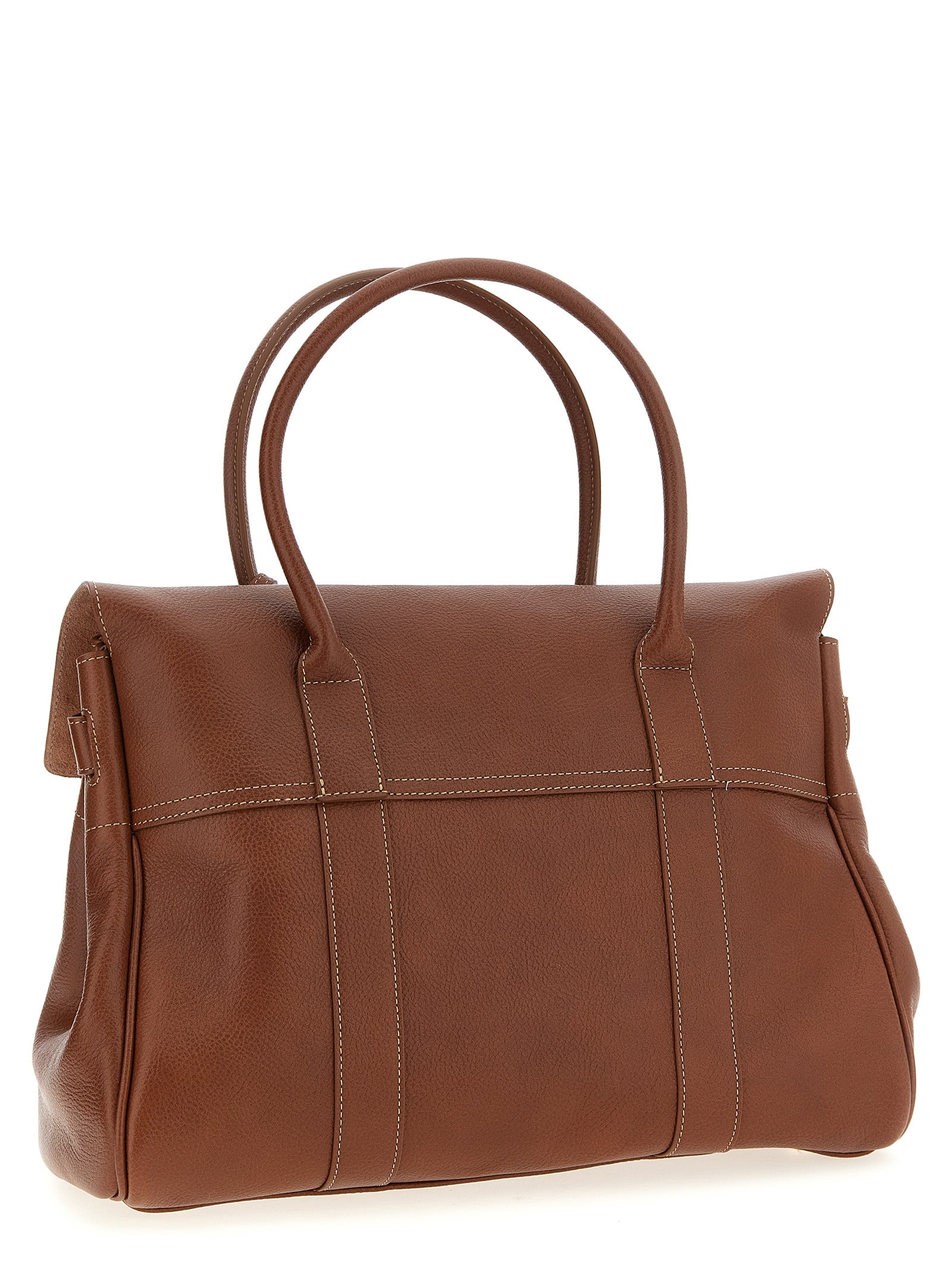 Brown Calfskin Shoulder Bag