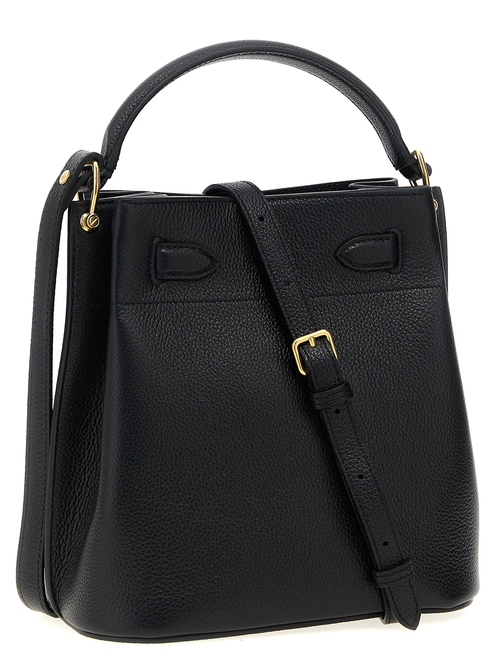 Black Calfskin Crossbody Bag