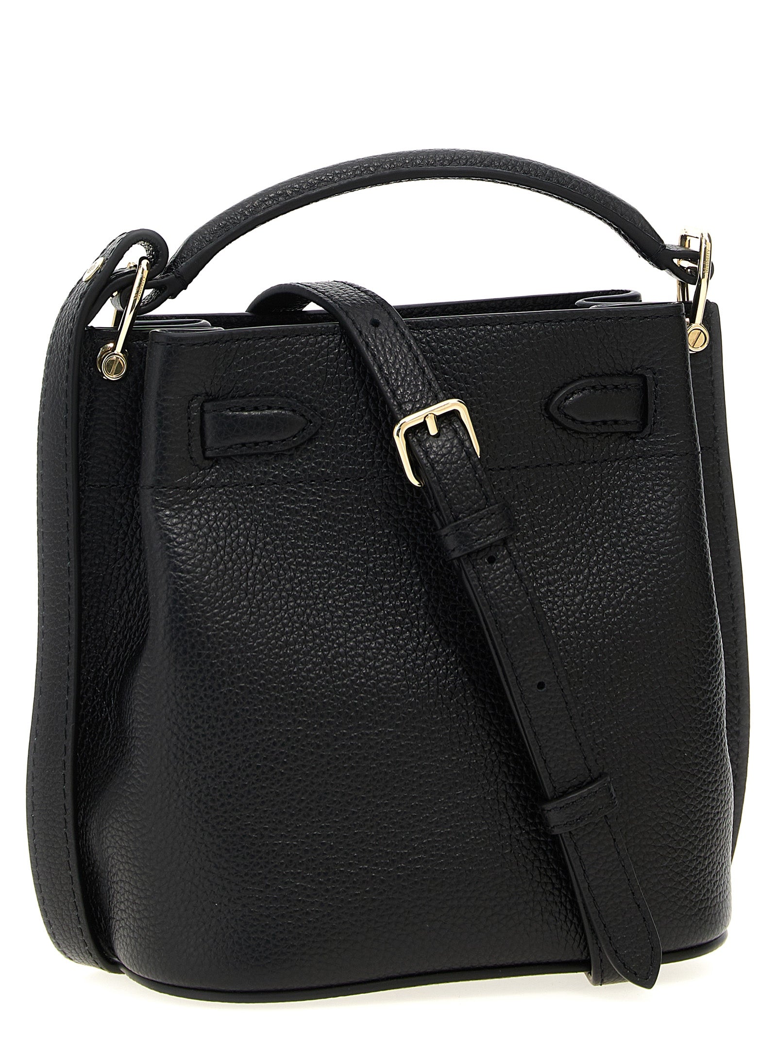 Black Calfskin Crossbody Bag