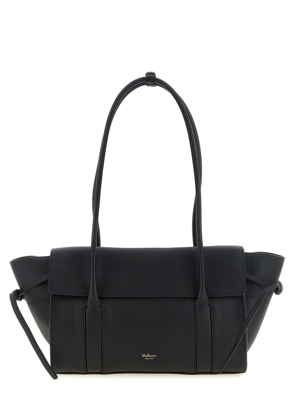 Black Calfskin Shoulder Bag