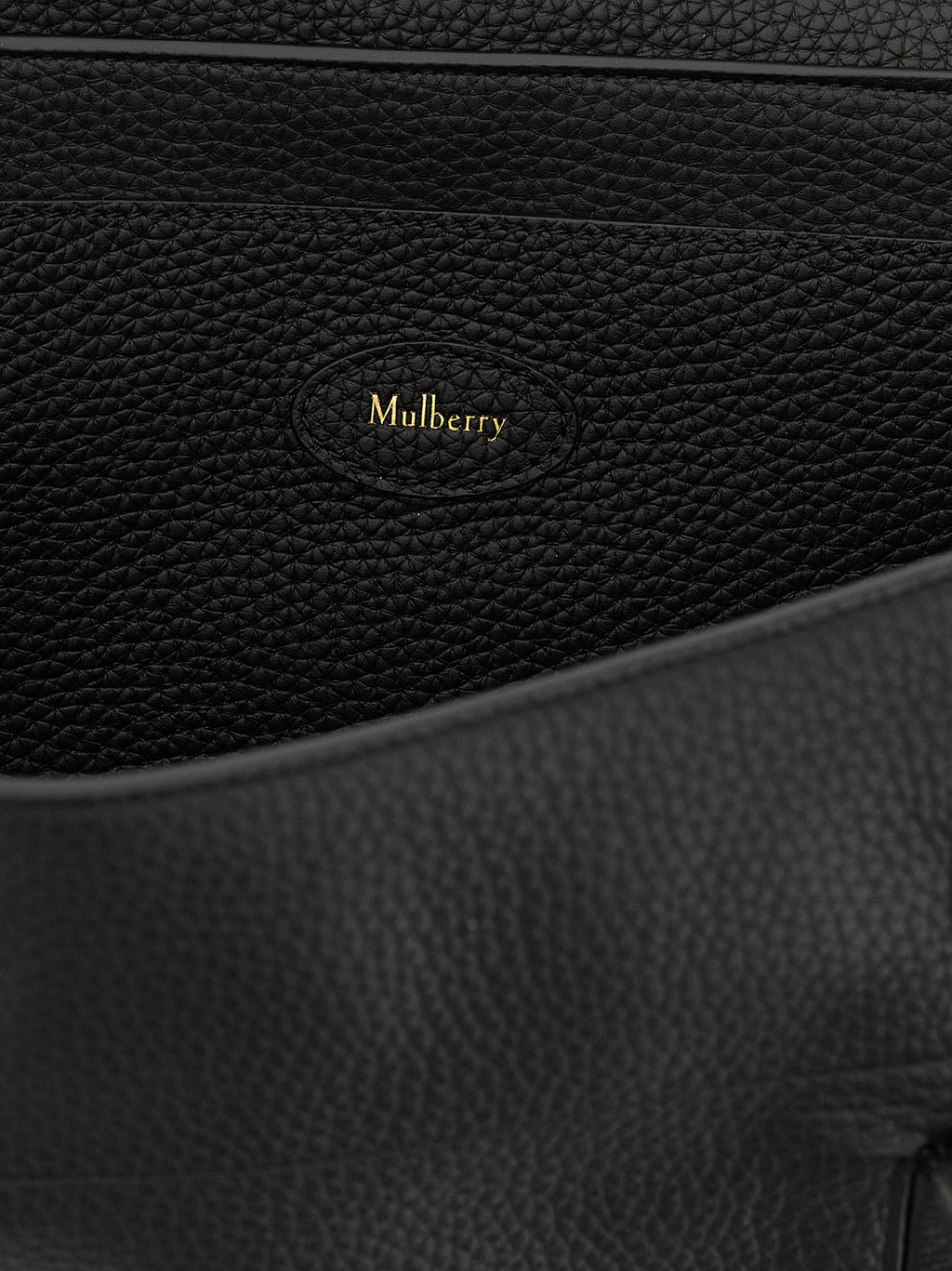 Black Calfskin Shoulder Bag