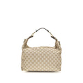 Beige Fabric Shoulder Bag
