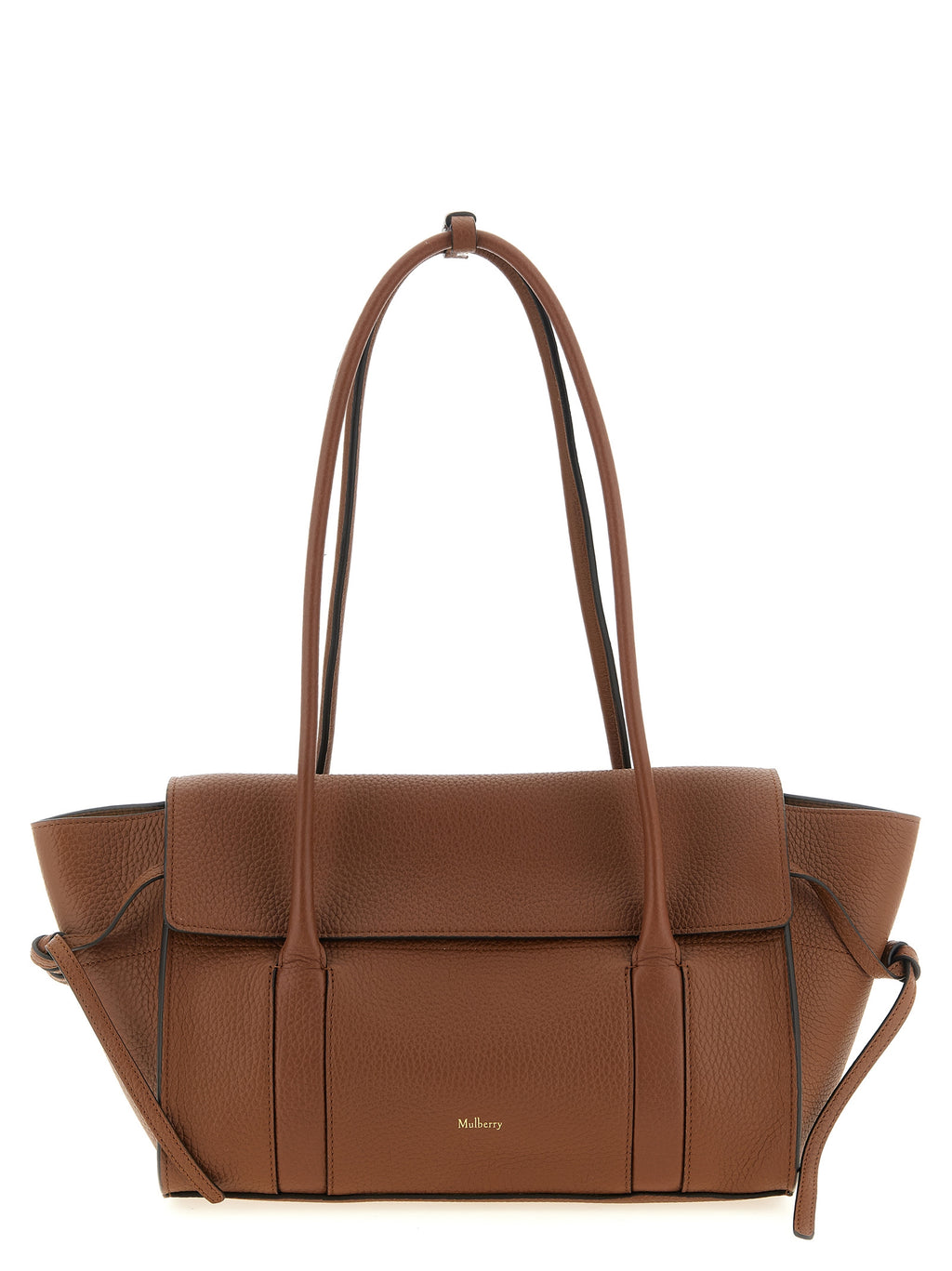 Brown Calfskin Shoulder Bag