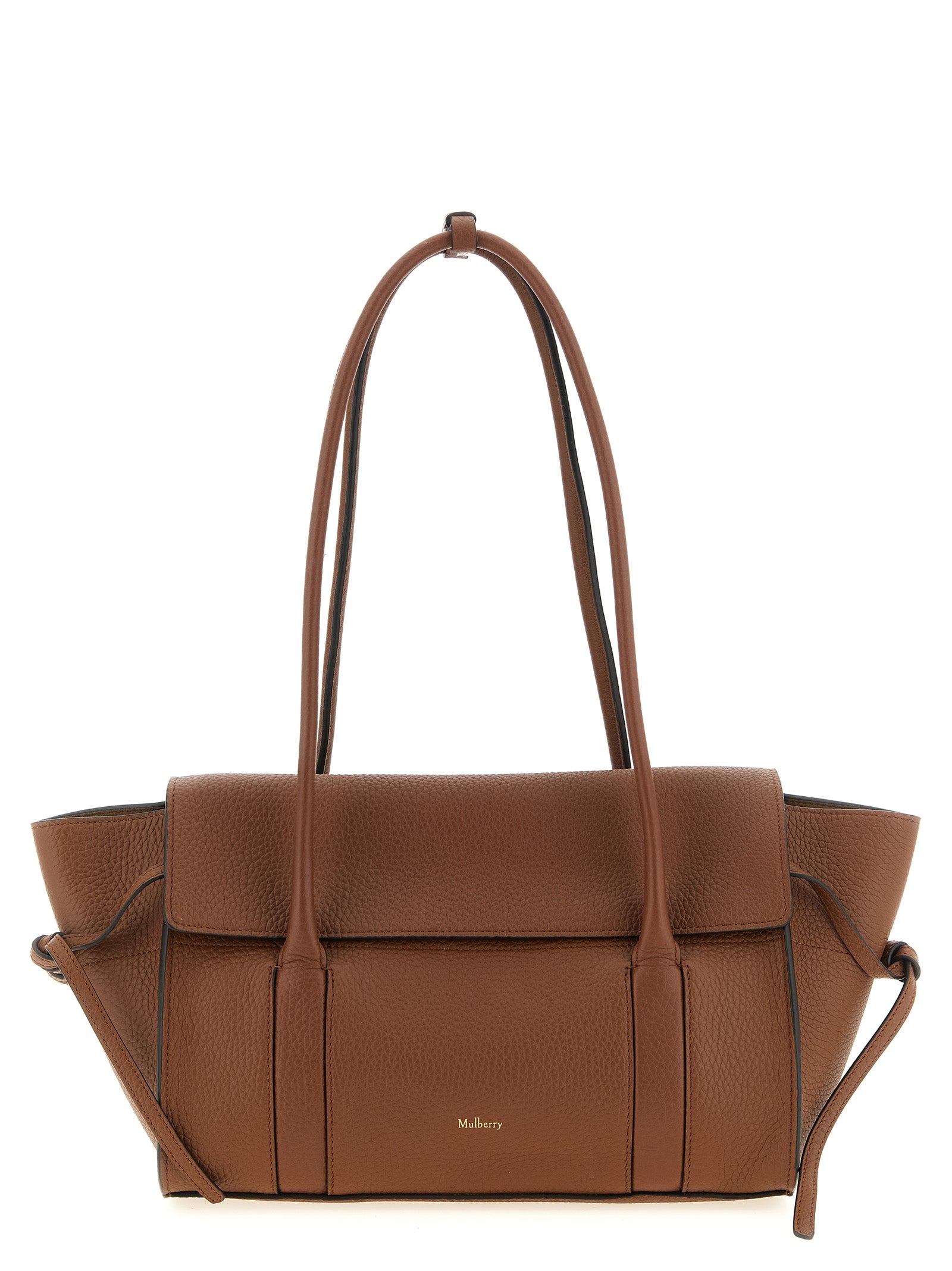 Brown Calfskin Shoulder Bag