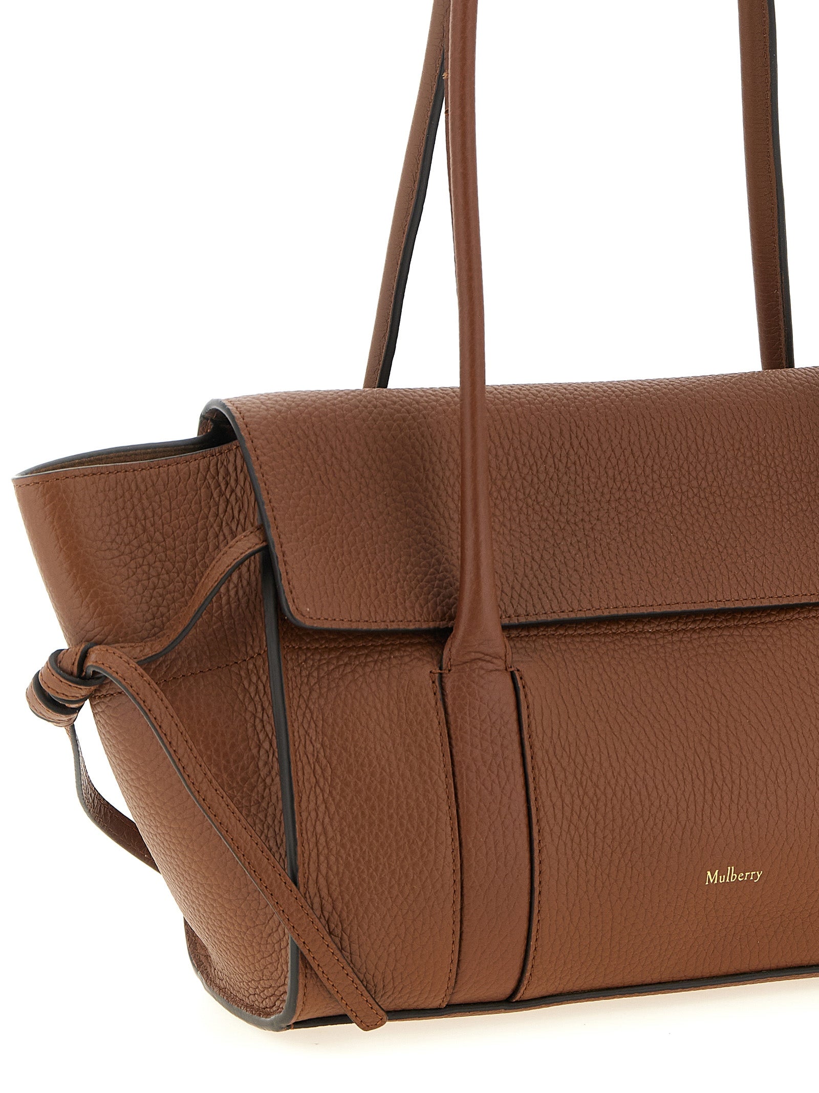 Brown Calfskin Shoulder Bag