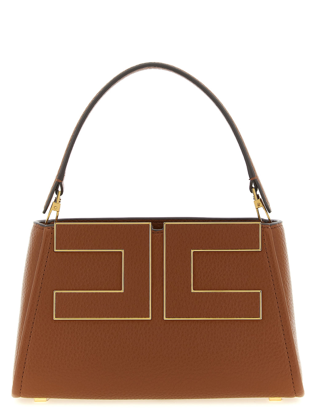Brown Polyester Handbag