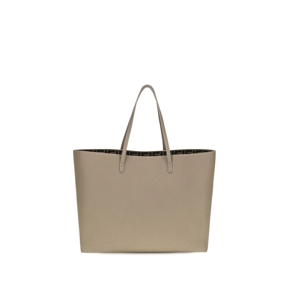Beige Calf Leather Bos Taurus Shoulder Bag