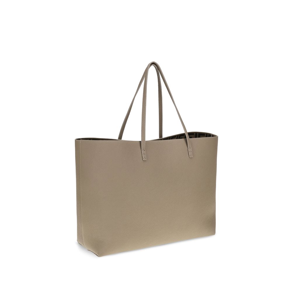Beige Calf Leather Bos Taurus Shoulder Bag