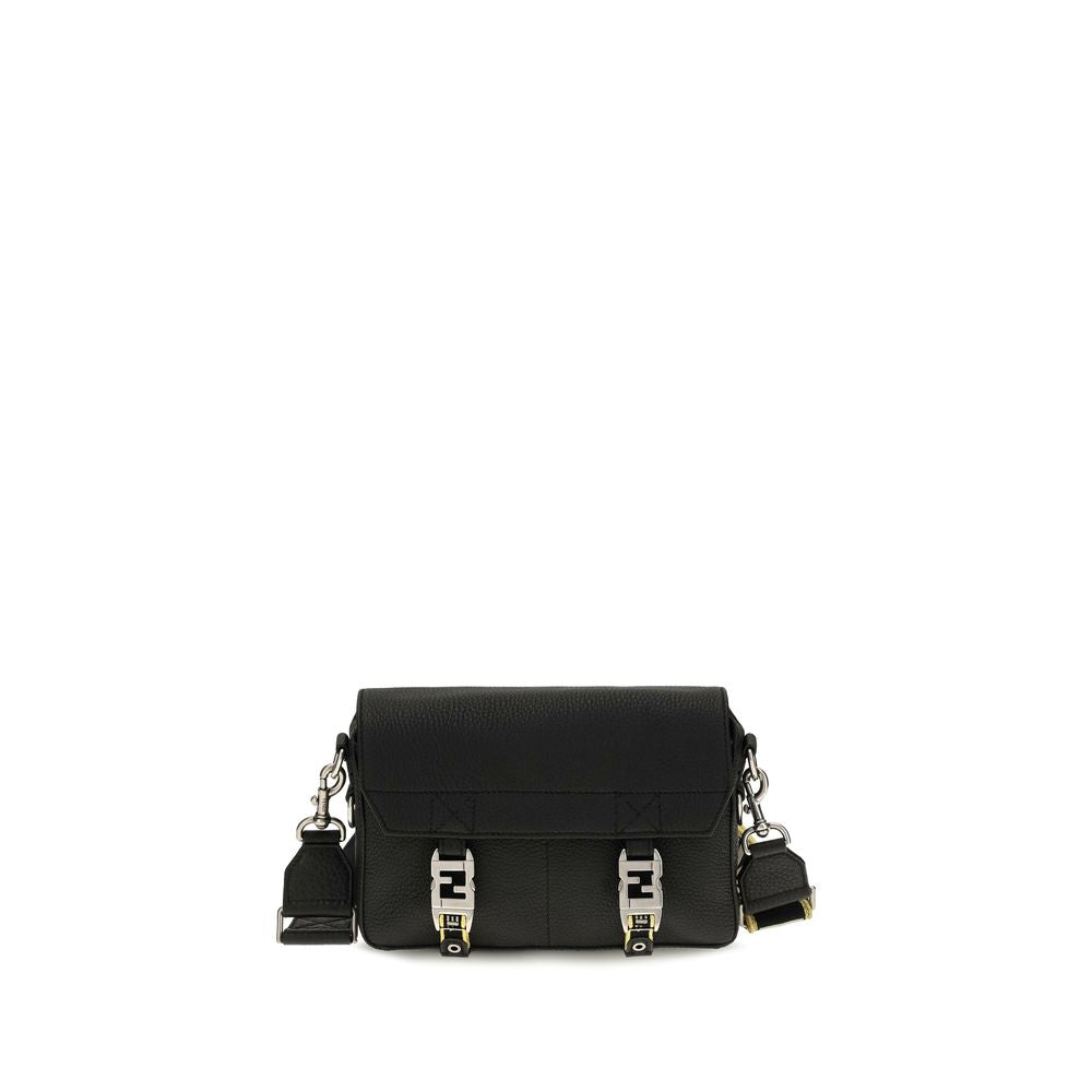 Black Calf Leather Bos Taurus Shoulder Bag