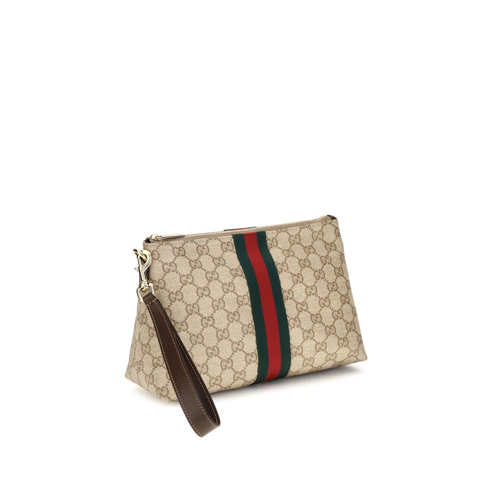 Beige Fabric Shoulder Bag