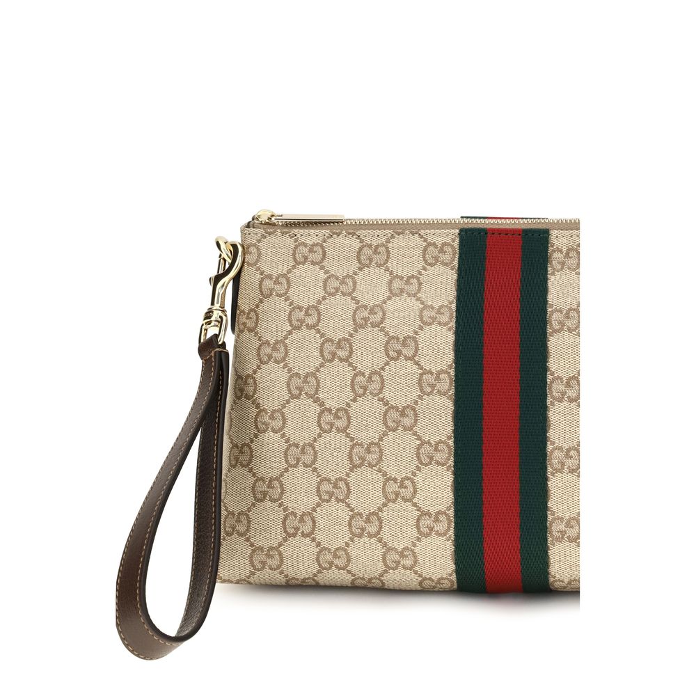 Beige Fabric Shoulder Bag