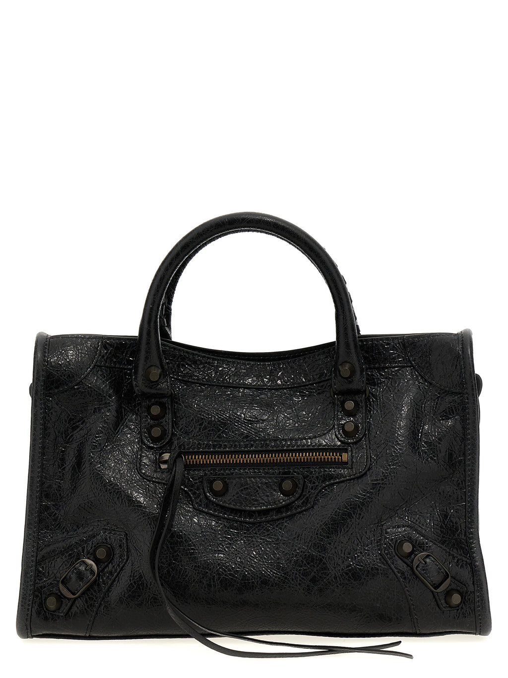 Black Lamb Leather Handbag