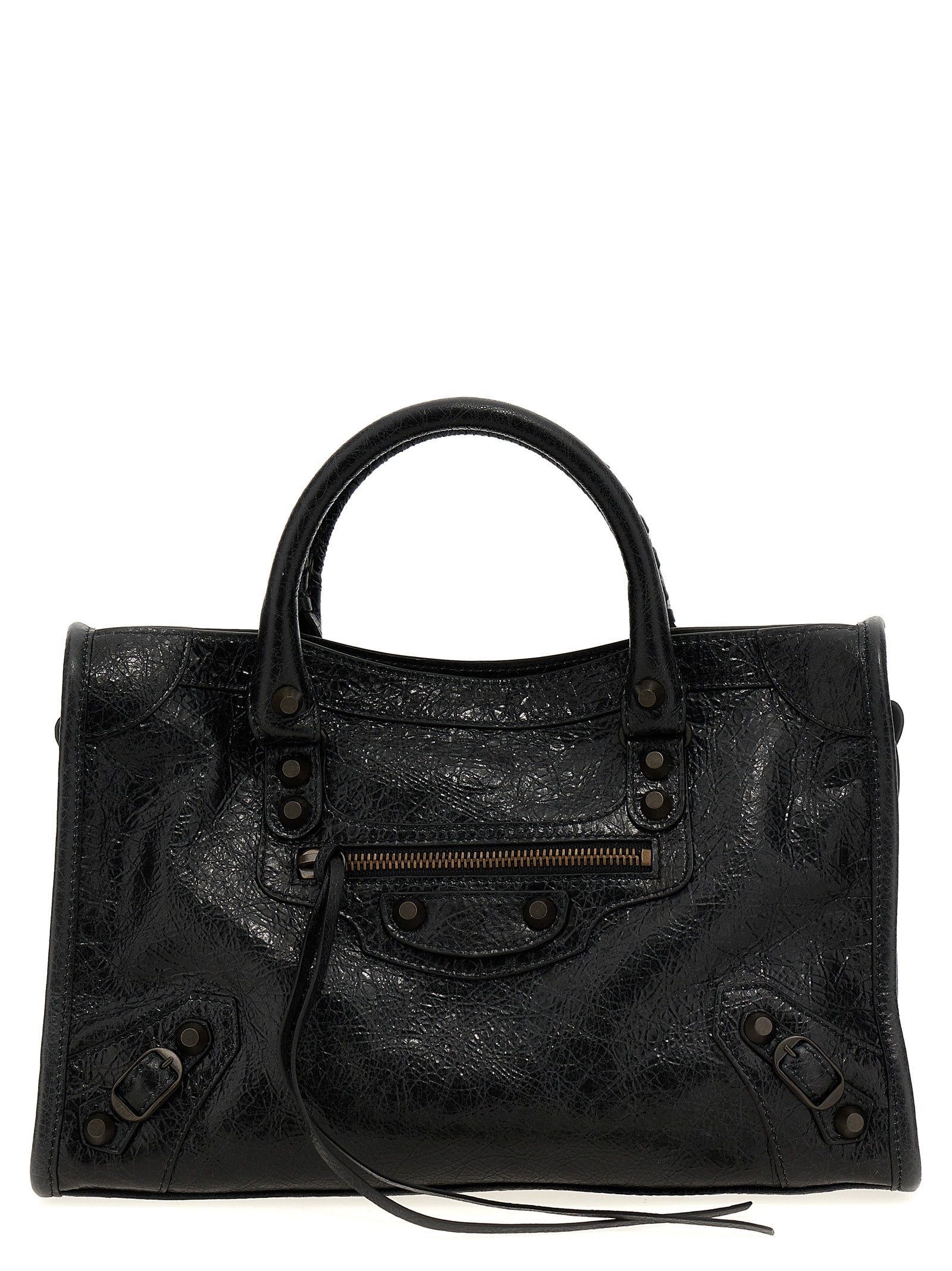 Black Lamb Leather Handbag