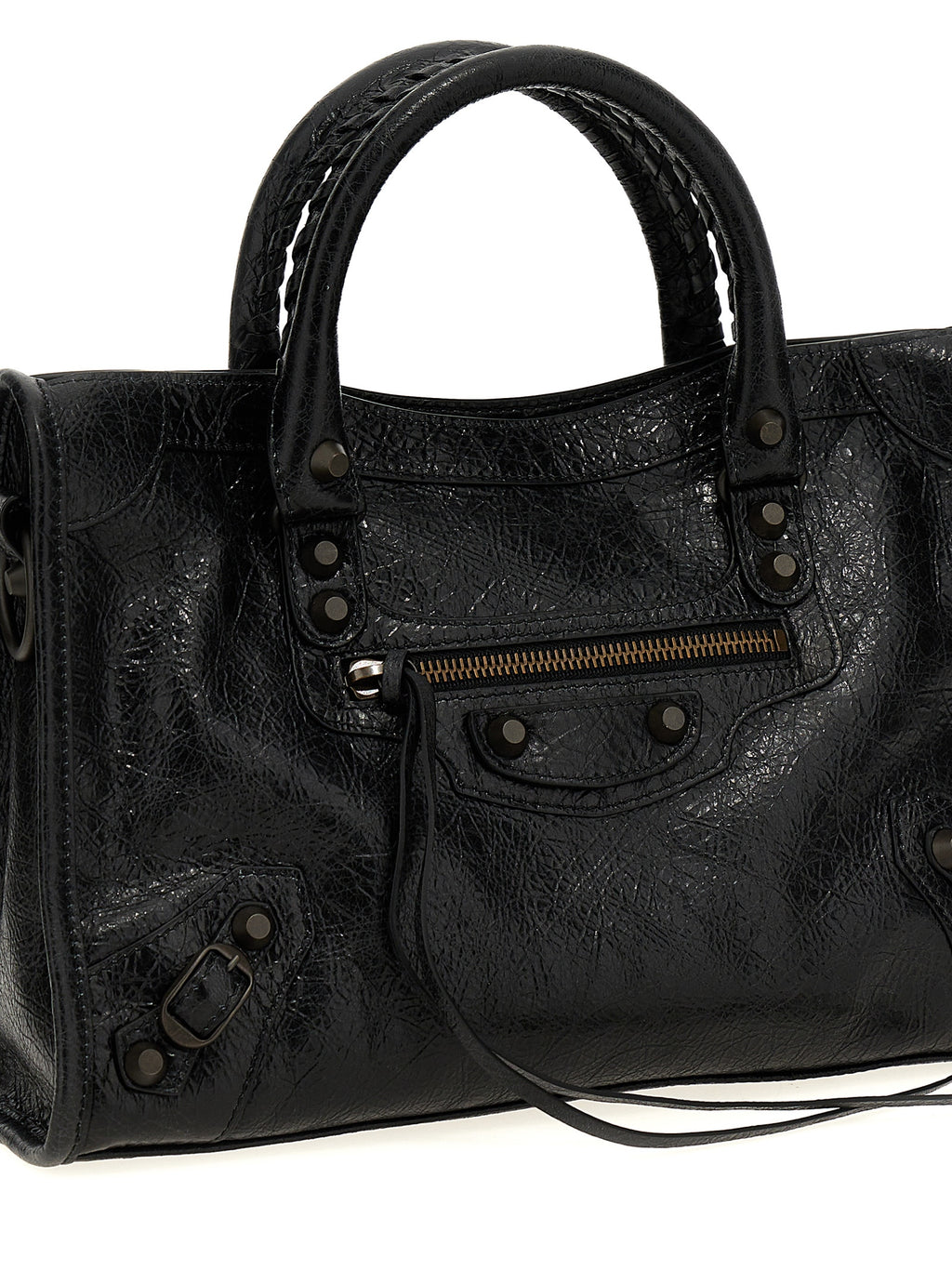 Black Lamb Leather Handbag
