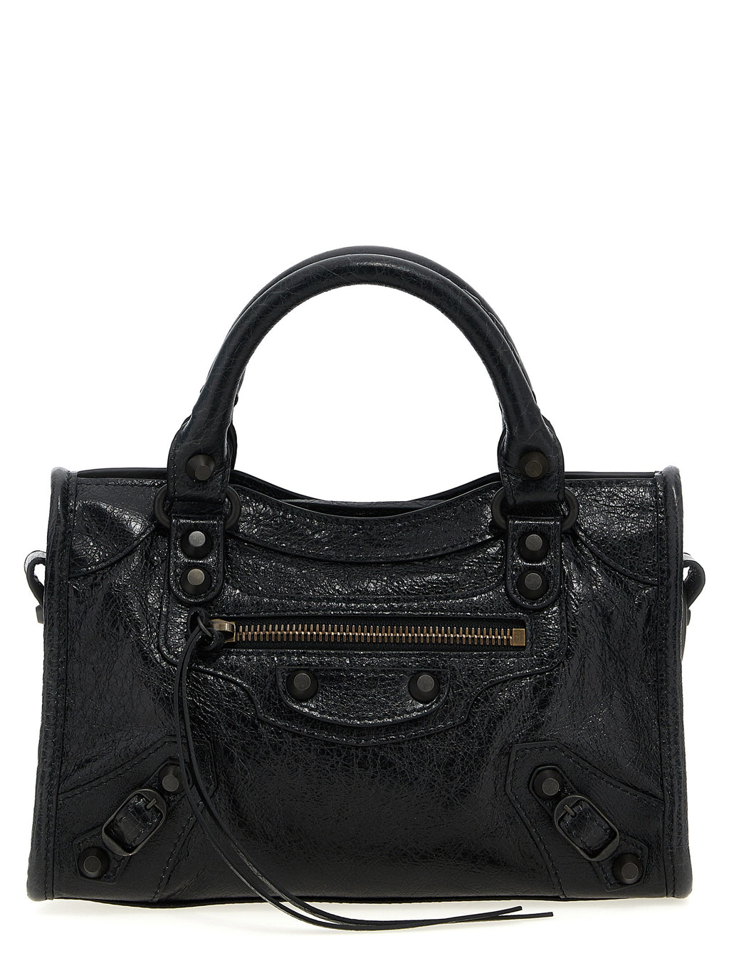 Black Lamb Leather Handbag