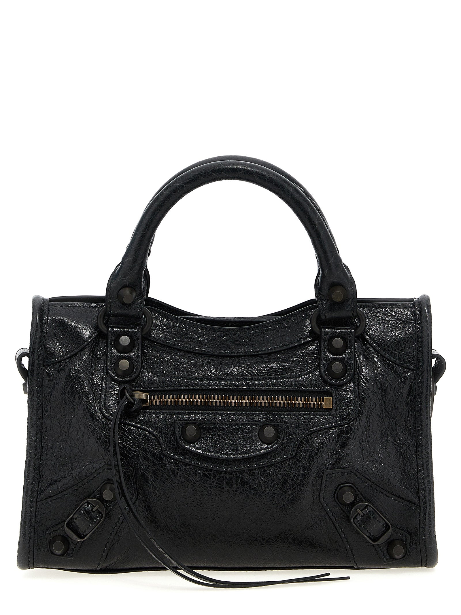 Black Lamb Leather Handbag
