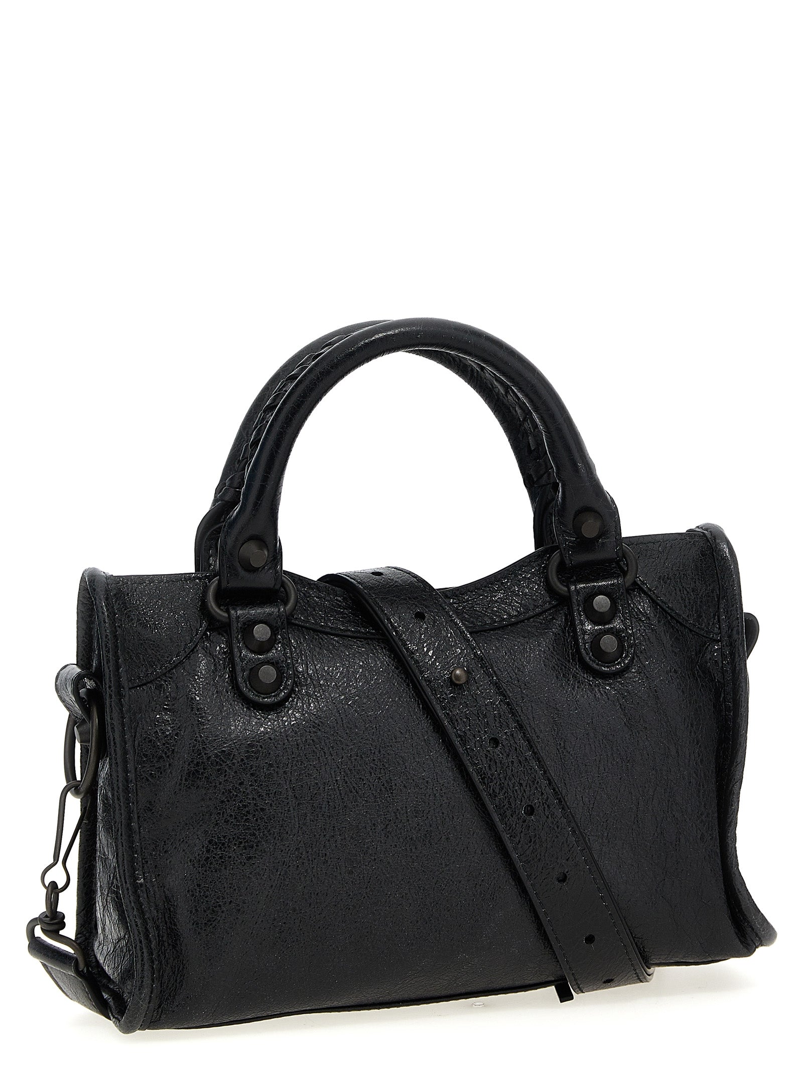 Black Lamb Leather Handbag