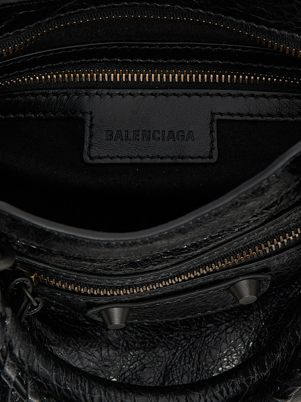 Black Lamb Leather Handbag