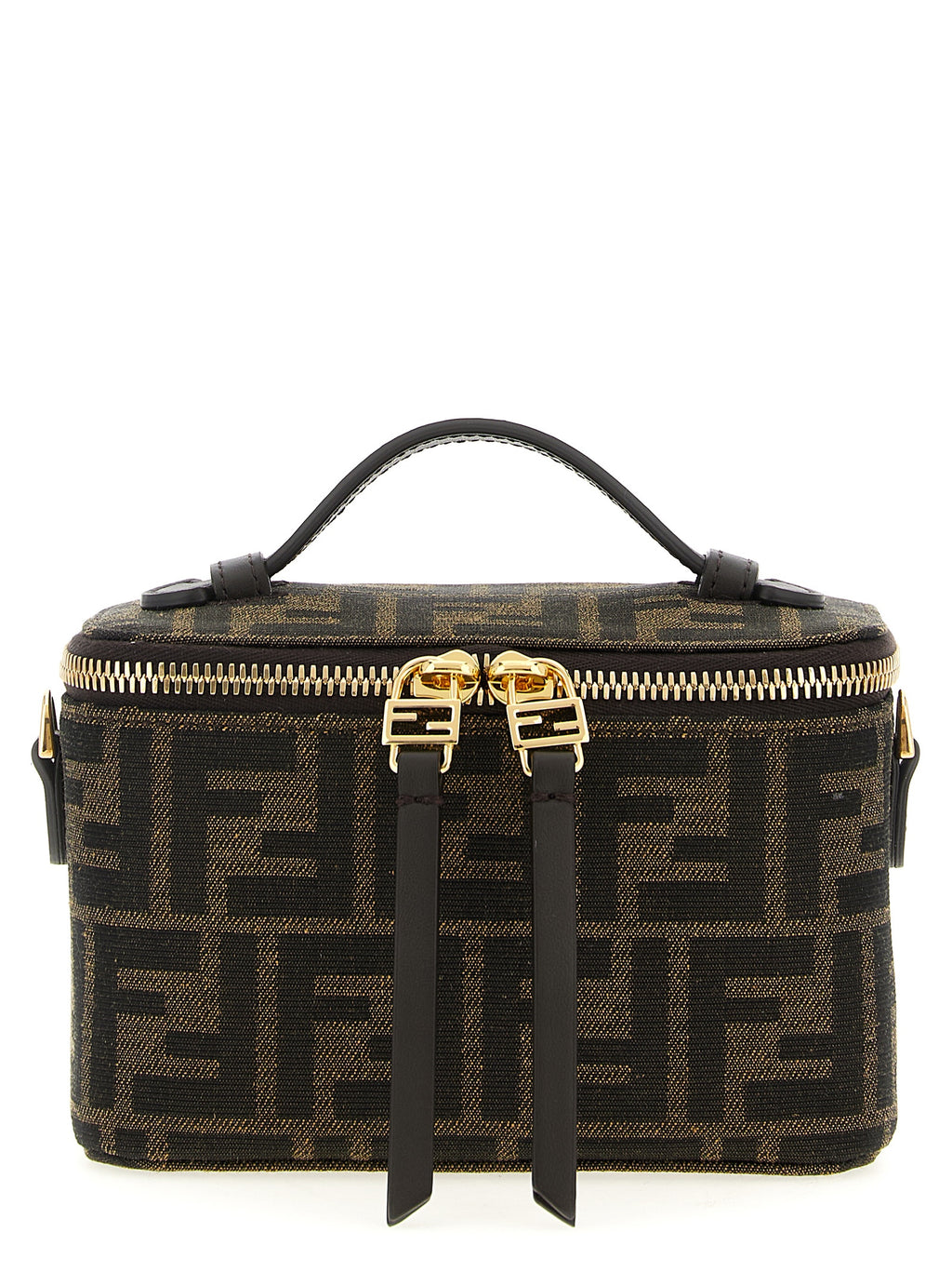 Brown Polyester Handbag