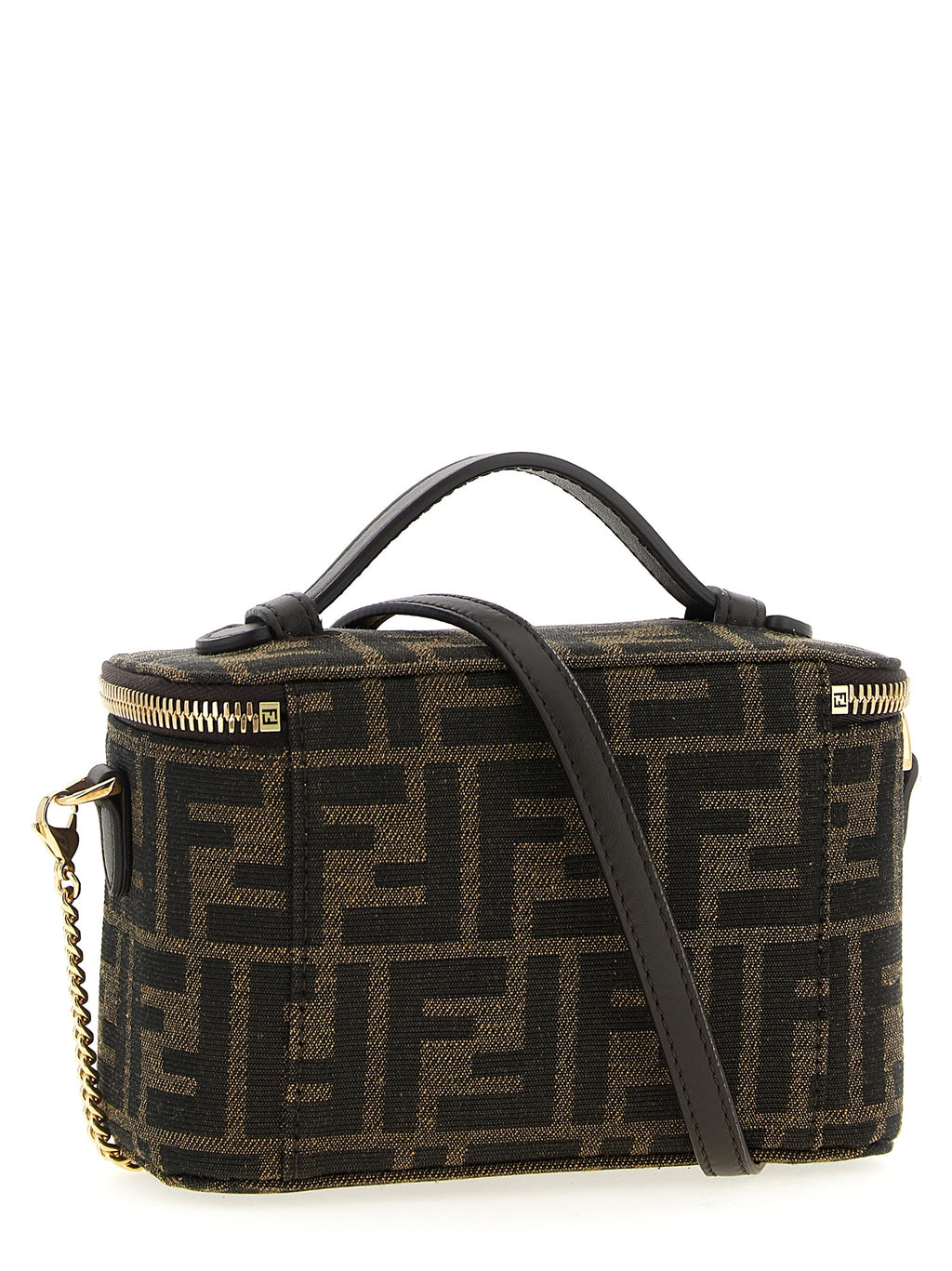 Brown Polyester Handbag
