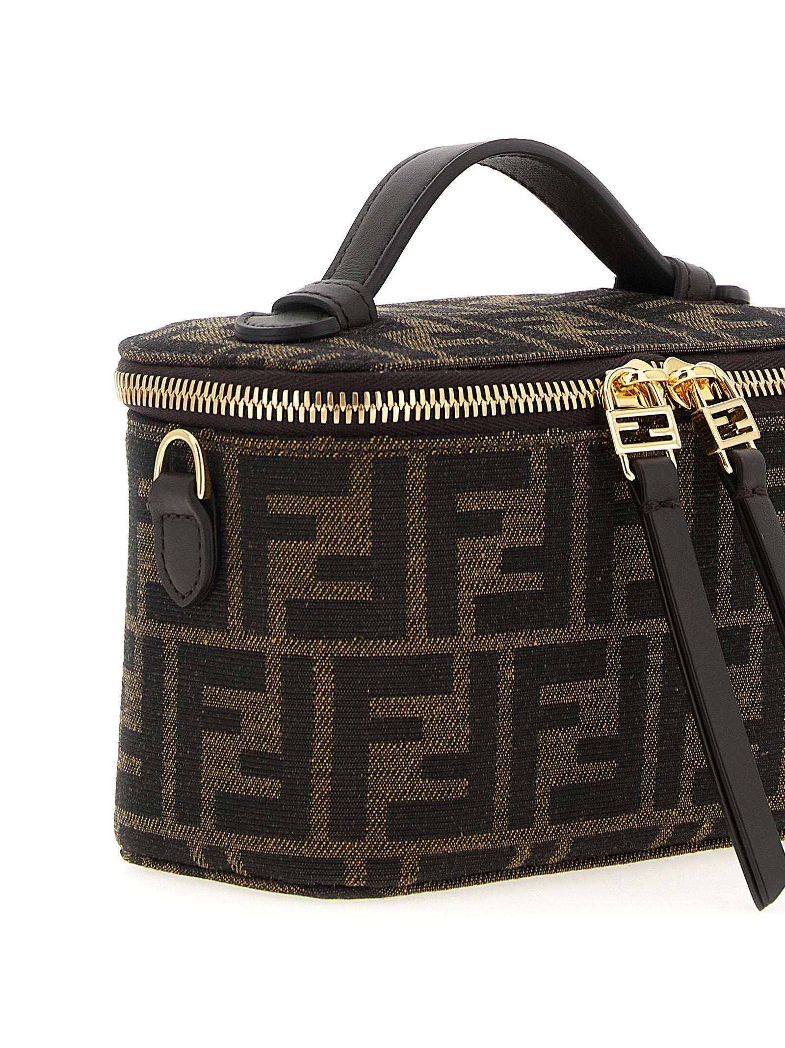 Brown Polyester Handbag