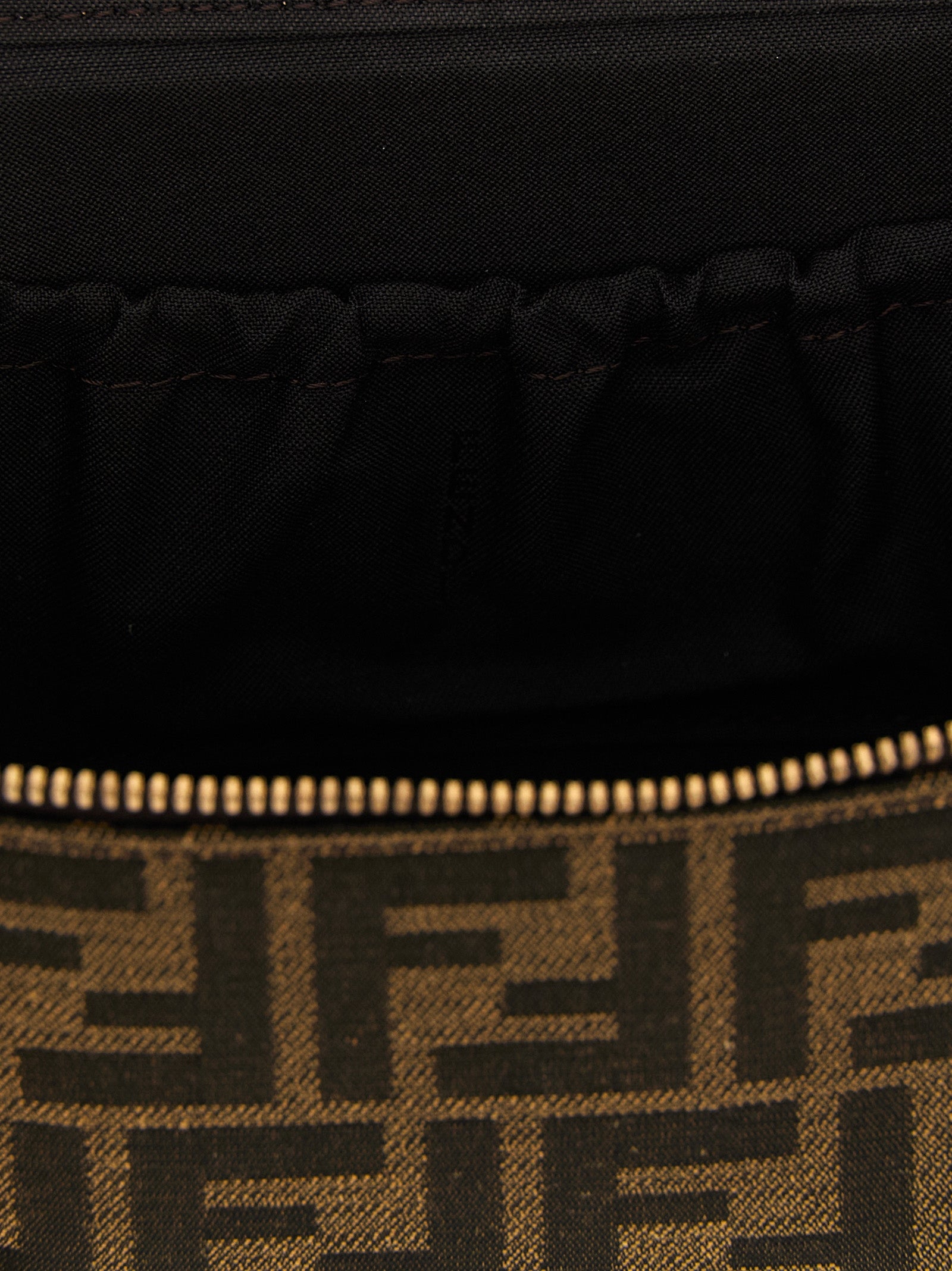 Brown Polyester Handbag