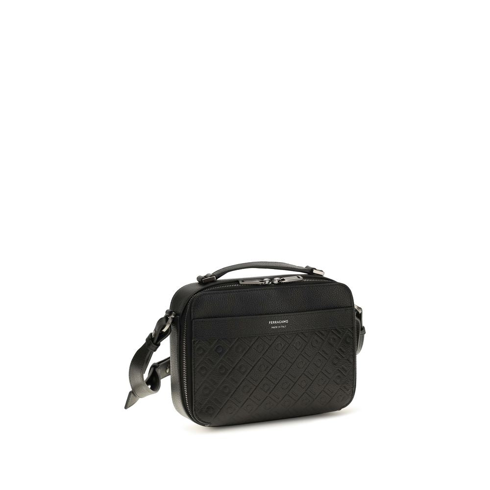 Black Calf Leather Bos Taurus Shoulder Bag