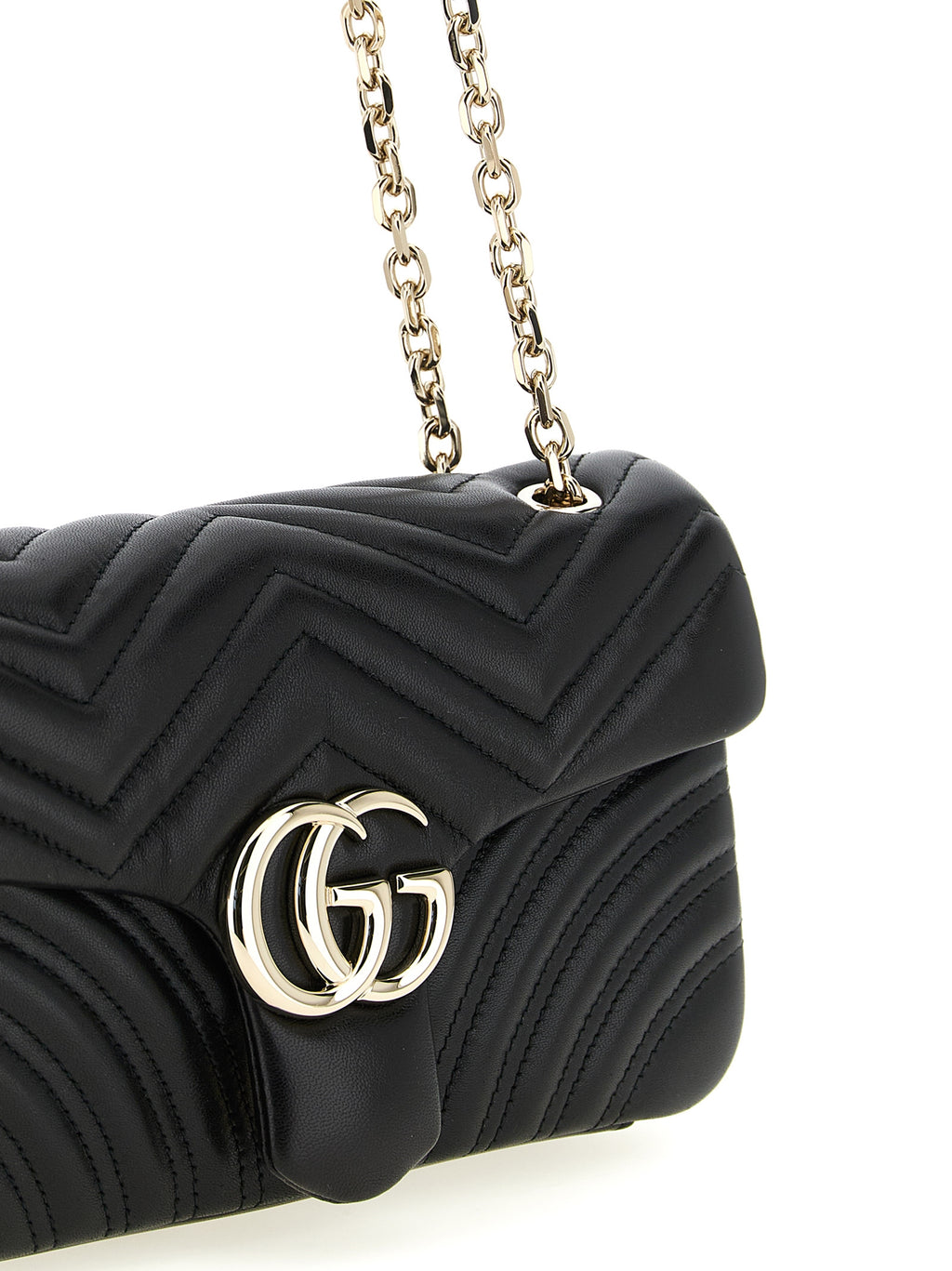 Black Lamb Leather Shoulder Bag