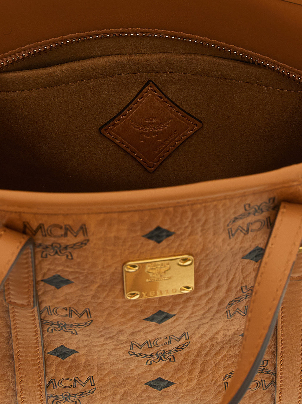 Brown Polyethylene Tote Bag