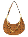 Brown Polyethylene Shoulder Bag