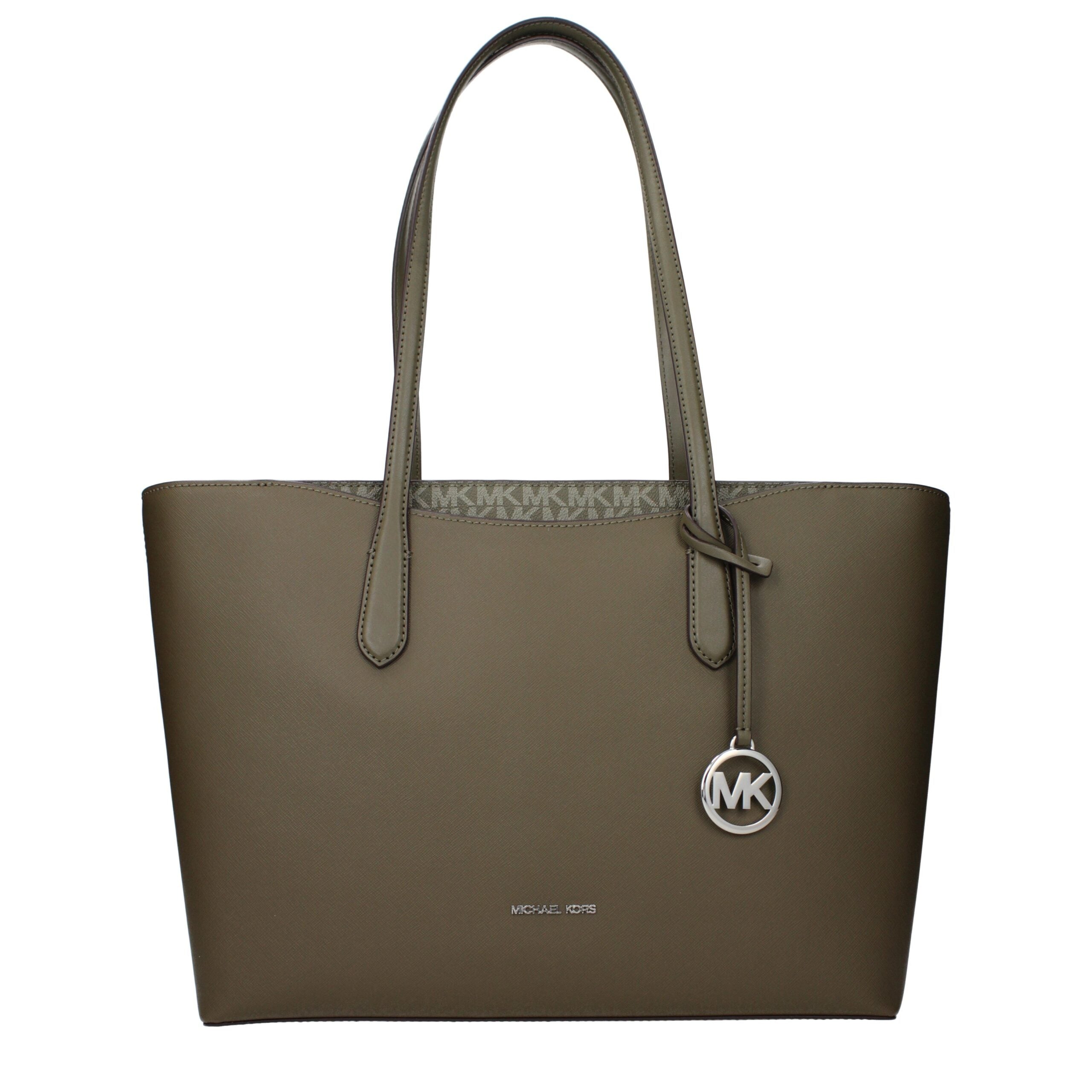 Green Fabric Shoulder Bag